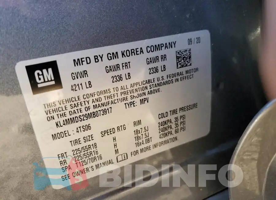 KL4MMDS29MB073917 Photo# 13