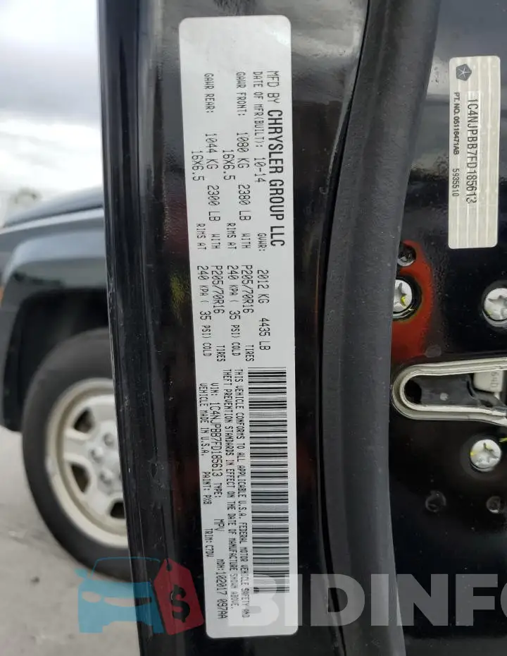 1C4NJPBB7FD185613 Photo# 13