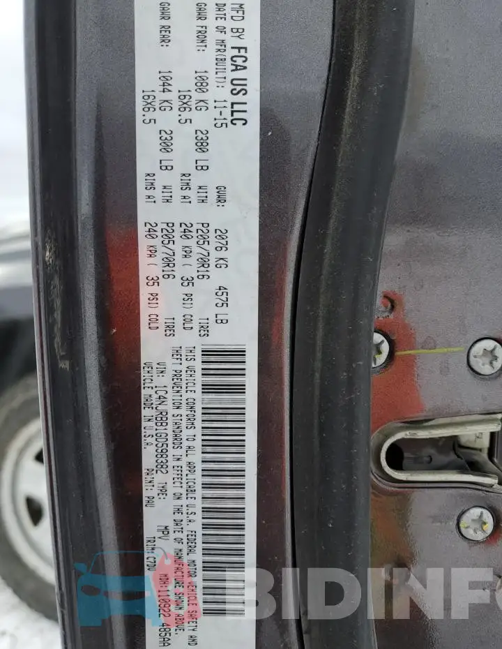 1C4NJRBB1GD598382 Photo# 13