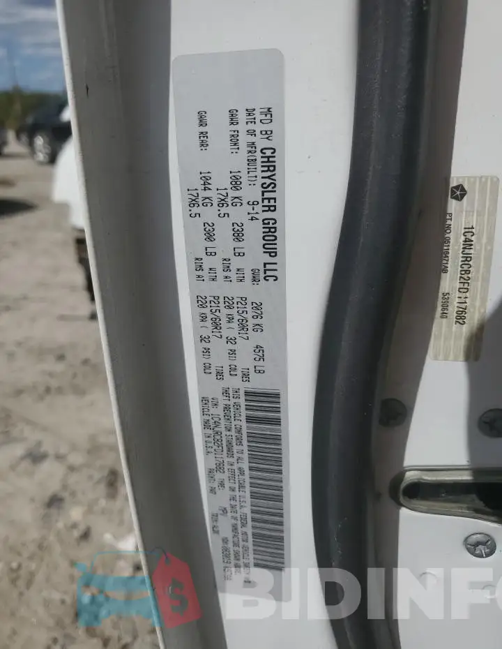 1C4NJRCB2FD117682 Photo# 13