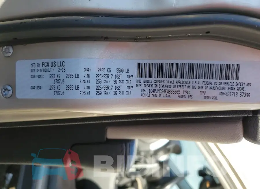 1C4PJMCS4FW665005 Photo# 14