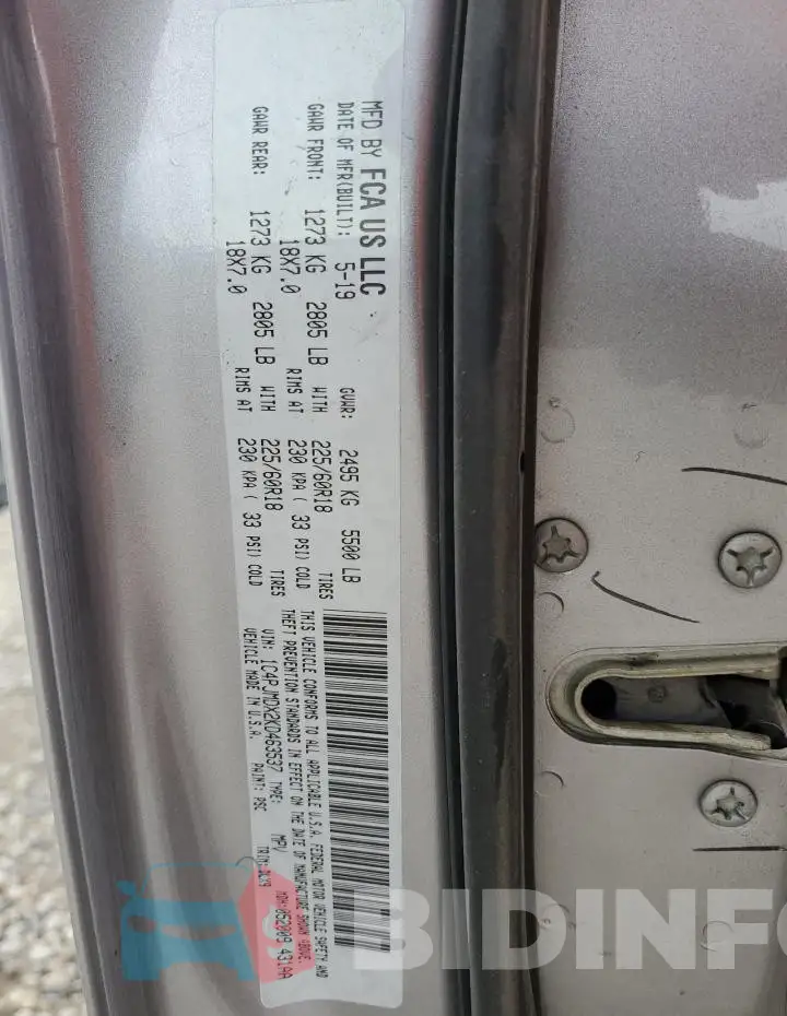 1C4PJMDX2KD463537 Photo# 13