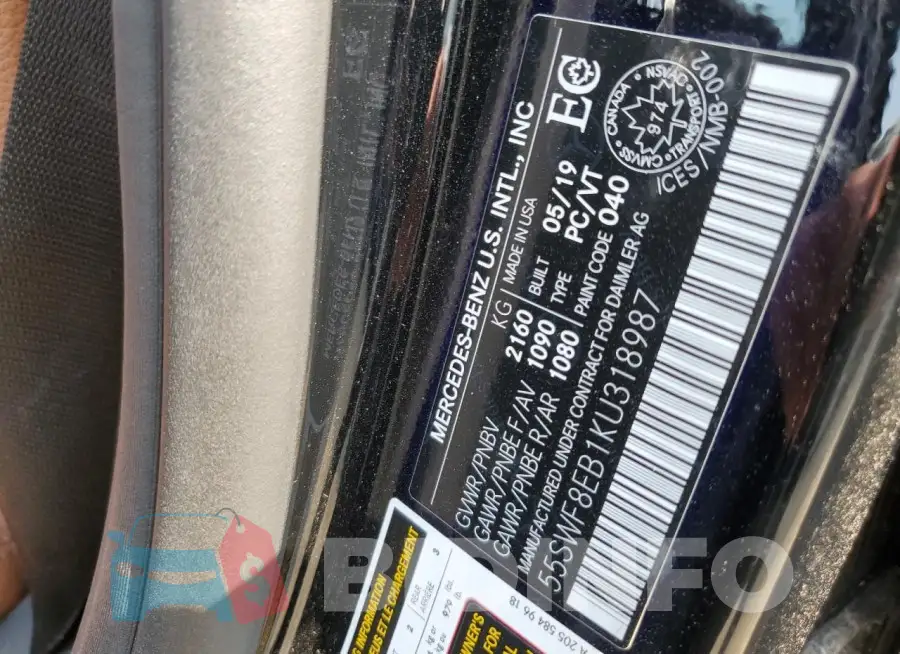 55SWF8EB1KU318987 Photo# 13
