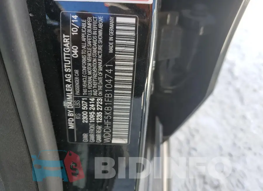 WDDHF5KB1FB104741 Photo# 13