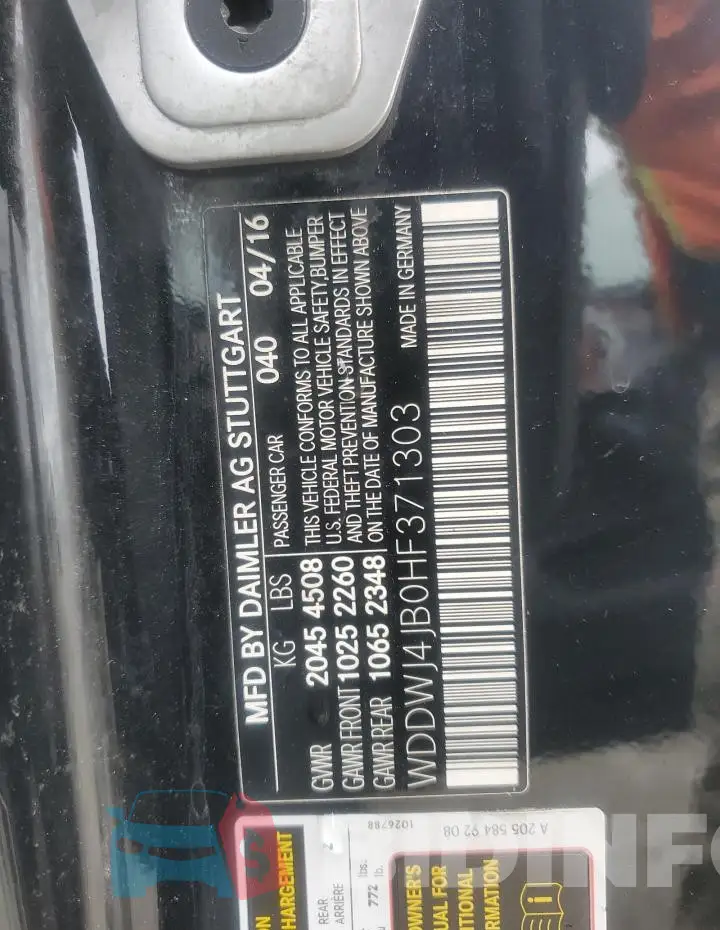 WDDWJ4JB0HF371303 Photo# 13