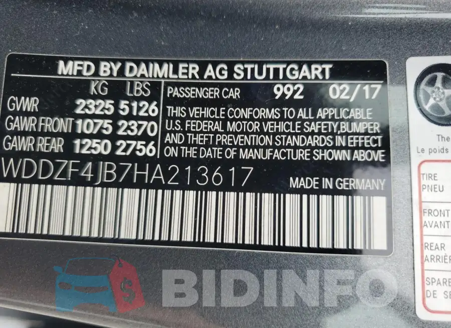 WDDZF4JB7HA213617 Photo# 12