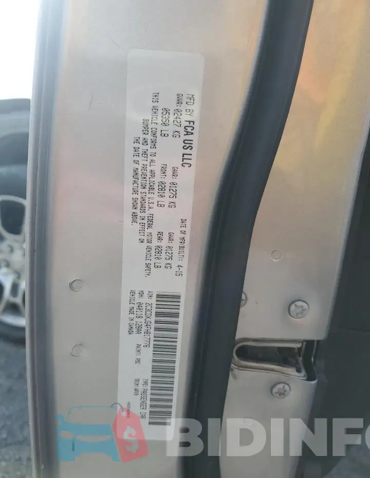 2C3CDXJG4FH817776 Photo# 12