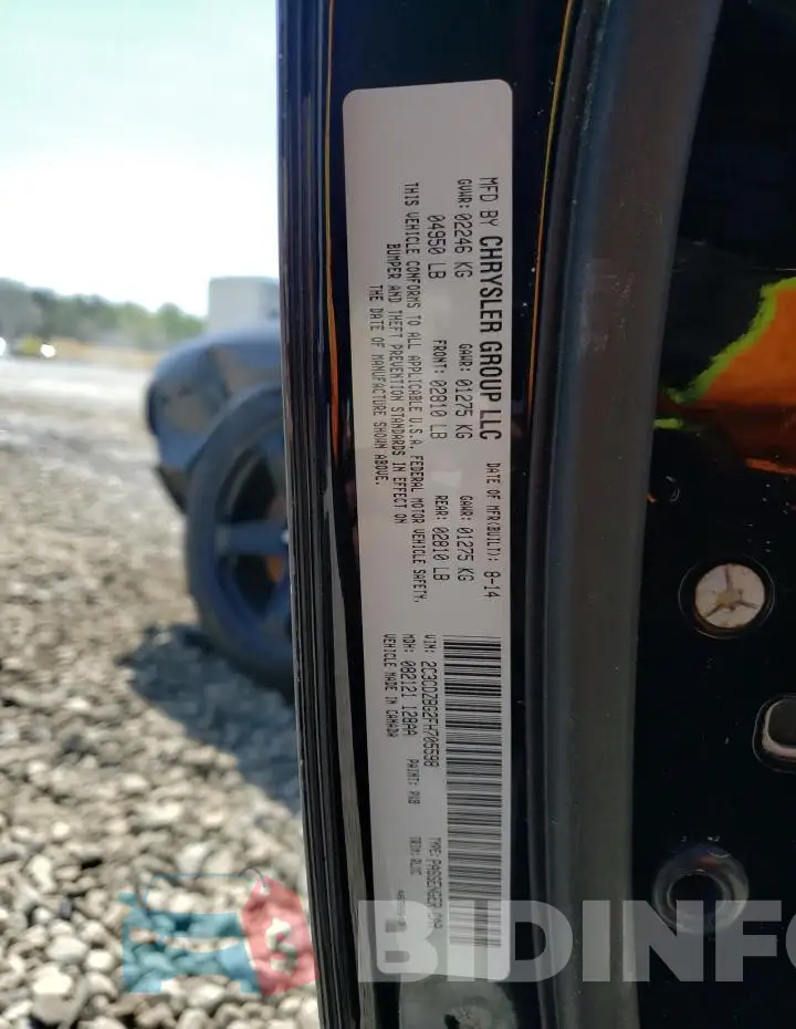 2C3CDZBG2FH705598 Photo# 13