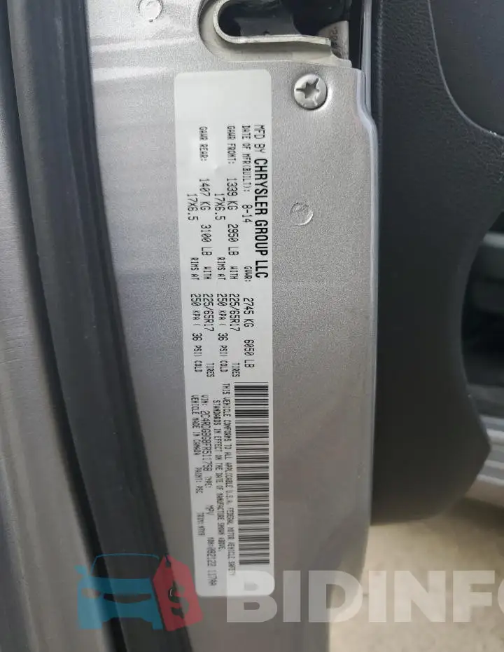 2C4RDGBG8FR511758 Photo# 14