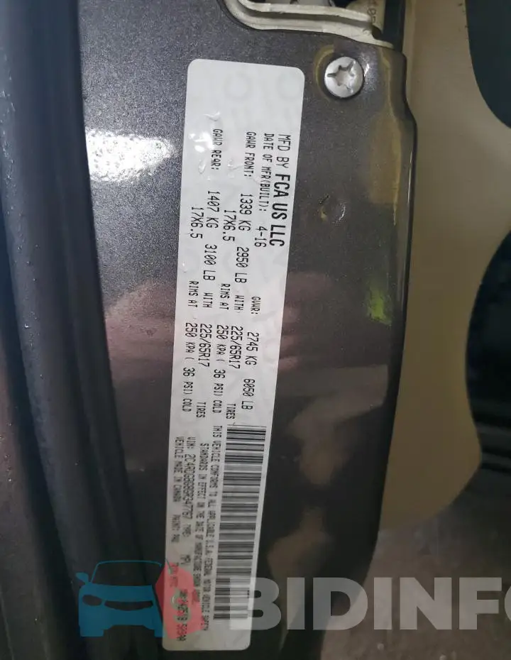 2C4RDGBG8GR347767 Photo# 13