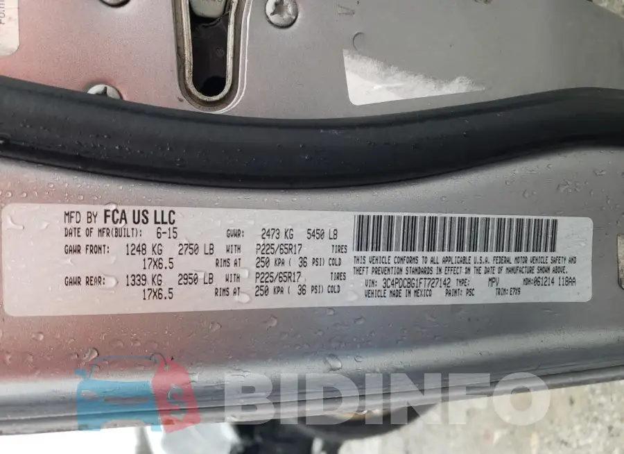 3C4PDCBG1FT727142 Photo# 13