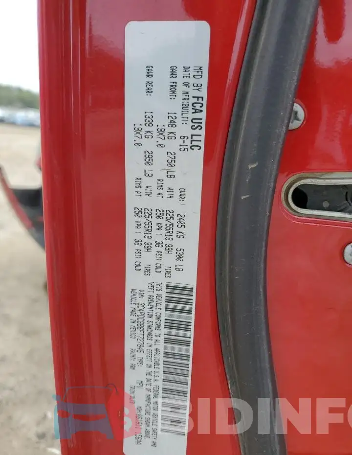 3C4PDCGB6FT727845 Photo# 13