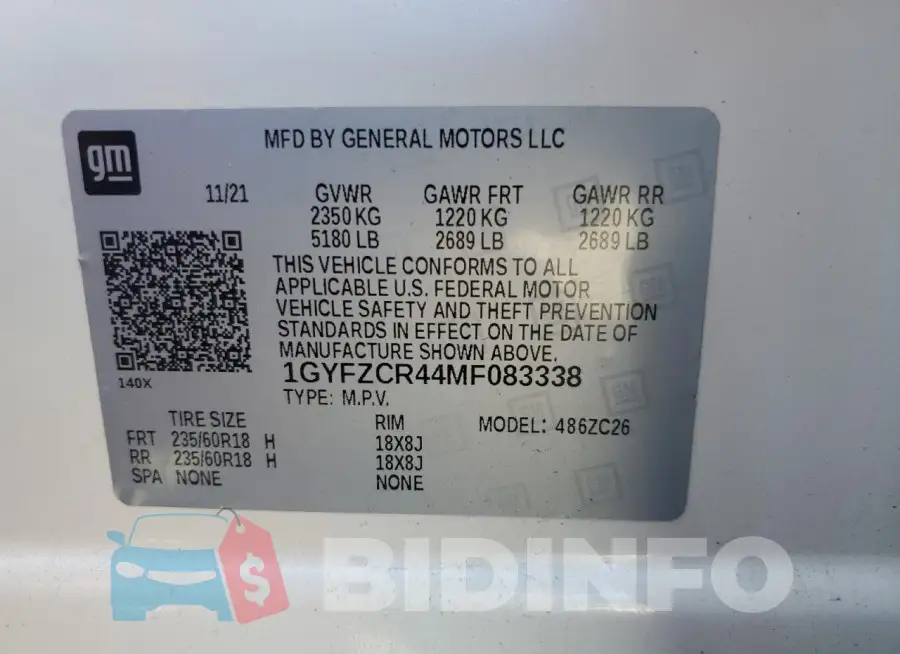 1GYFZCR44MF083338 Photo# 13