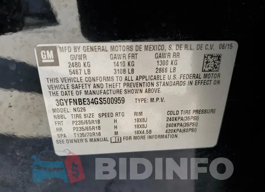 3GYFNBE34GS500959 Photo# 13