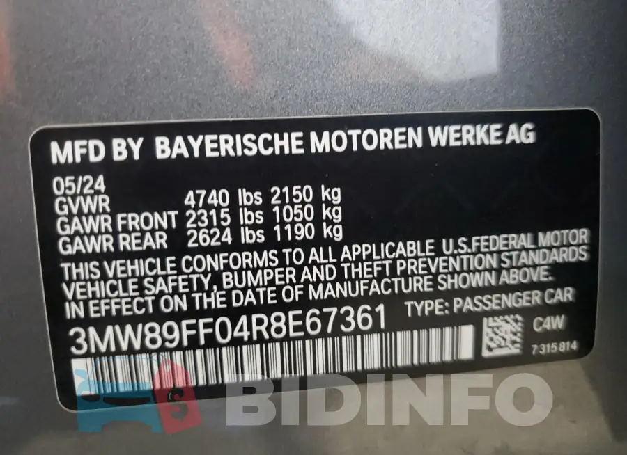 3MW89FF04R8E67361 Photo# 12