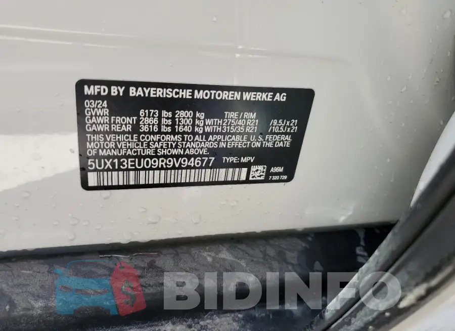 5UX13EU09R9V94677 Photo# 13