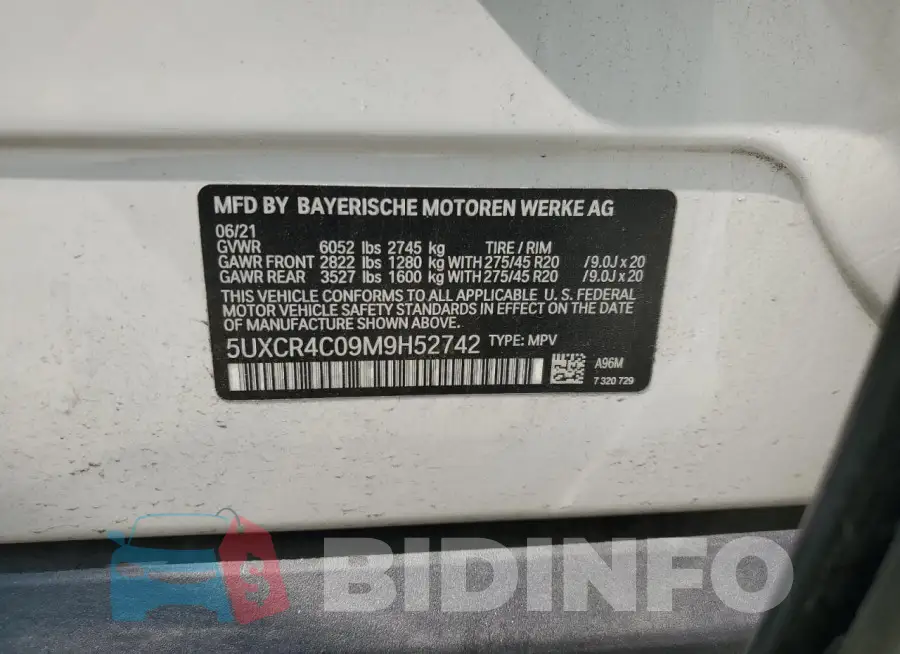 5UXCR4C09M9H52742 Photo# 12