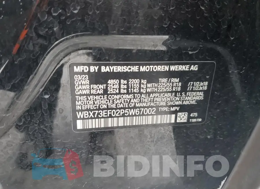 WBX73EF02P5W67002 Photo# 14