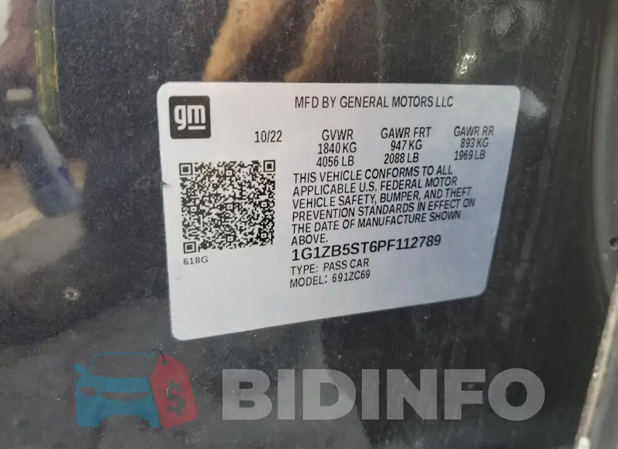 1G1ZB5ST6PF112789 Photo# 12