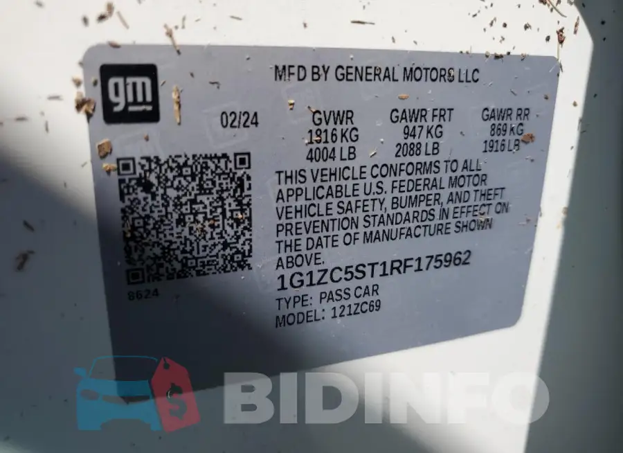 1G1ZC5ST1RF175962 Photo# 13