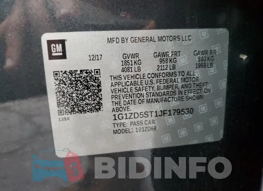 1G1ZD5ST1JF179530 Photo# 12