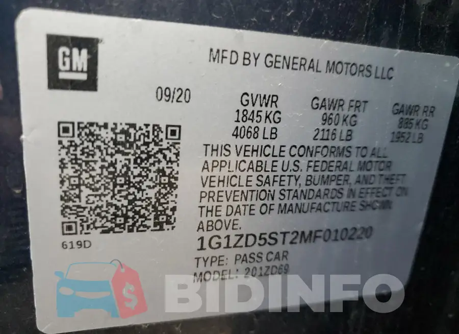 1G1ZD5ST2MF010220 Photo# 13
