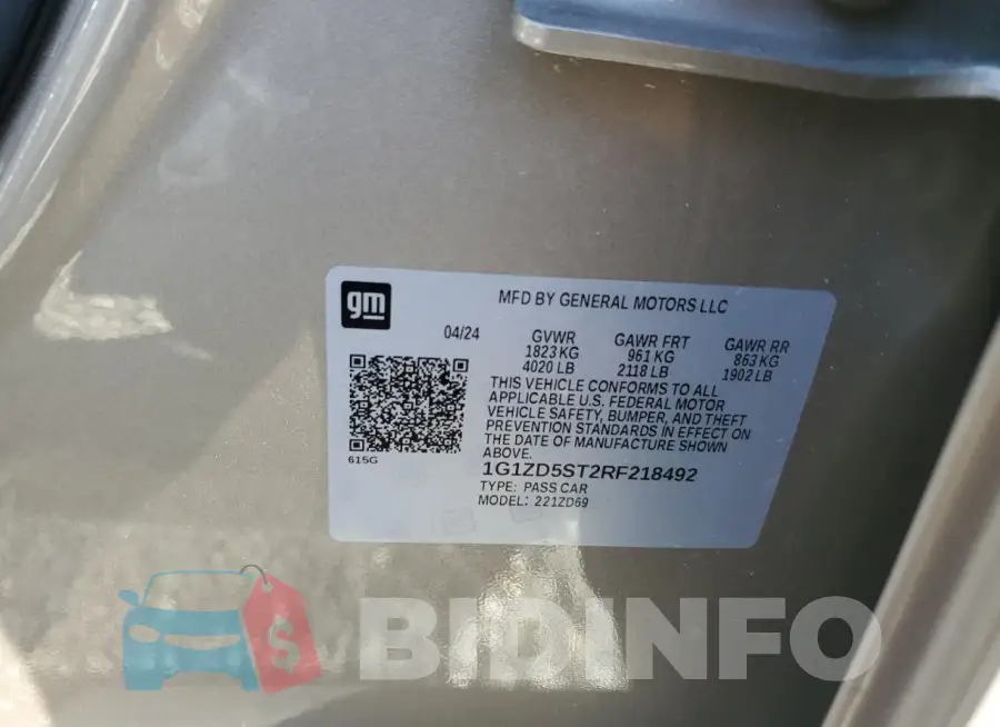 1G1ZD5ST2RF218492 Photo# 12
