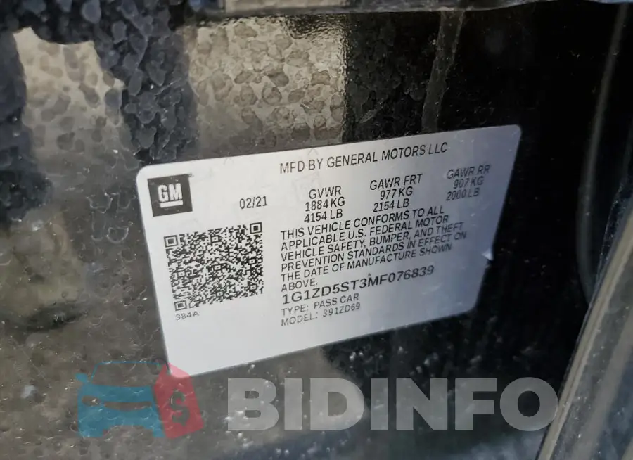 1G1ZD5ST3MF076839 Photo# 12