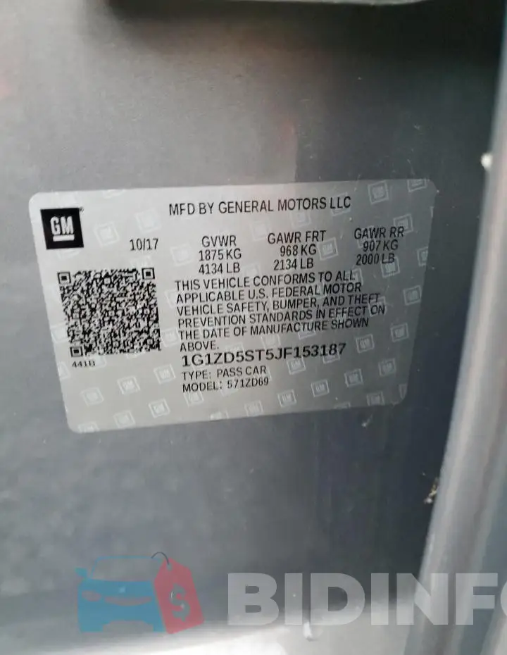 1G1ZD5ST5JF153187 Photo# 12