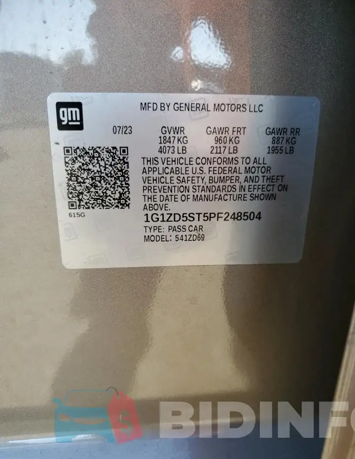 1G1ZD5ST5PF248504 Photo# 12