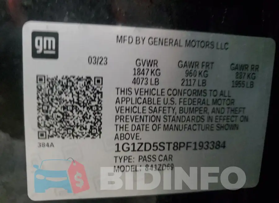 1G1ZD5ST8PF193384 Photo# 12