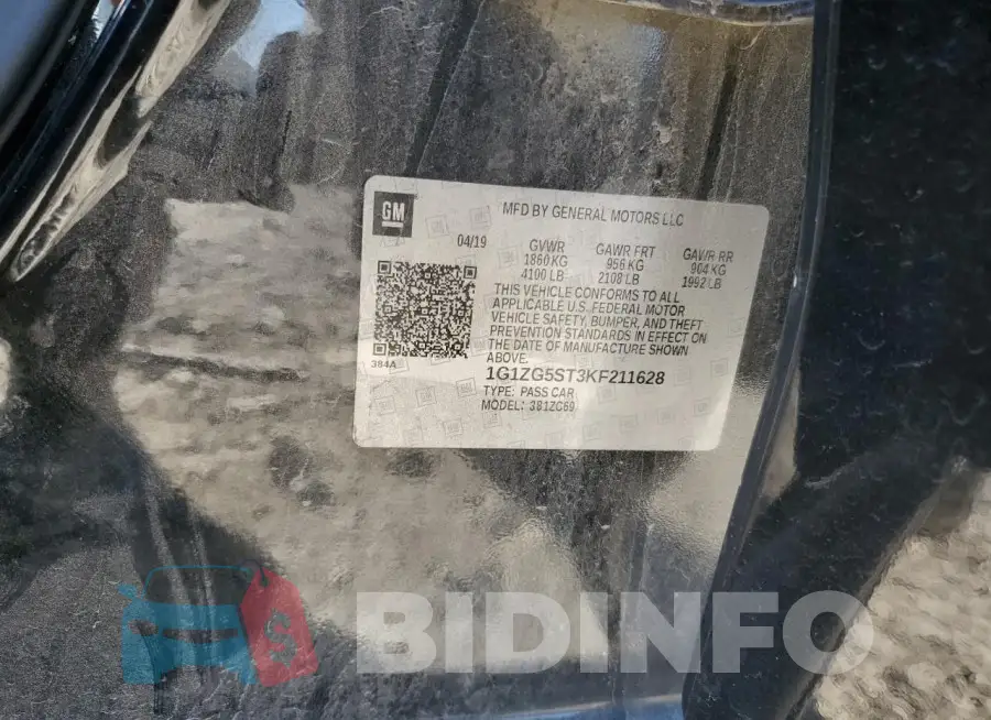 1G1ZG5ST3KF211628 Photo# 12