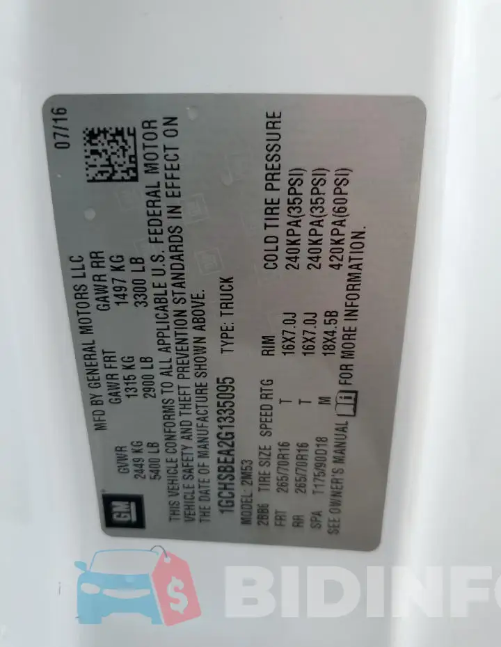 1GCHSBEA2G1335095 Photo# 12