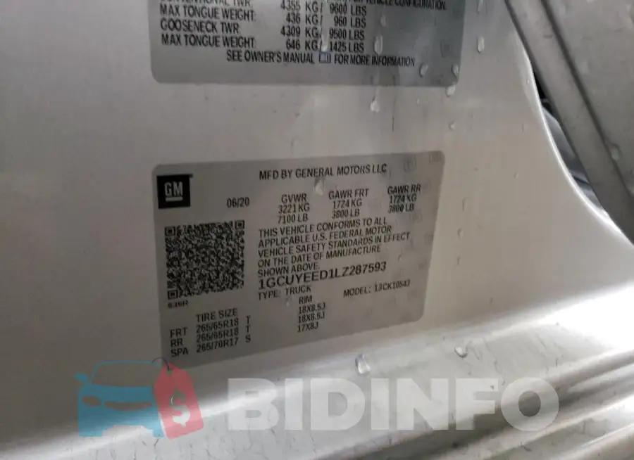 1GCUYEED1LZ287593 Photo# 12