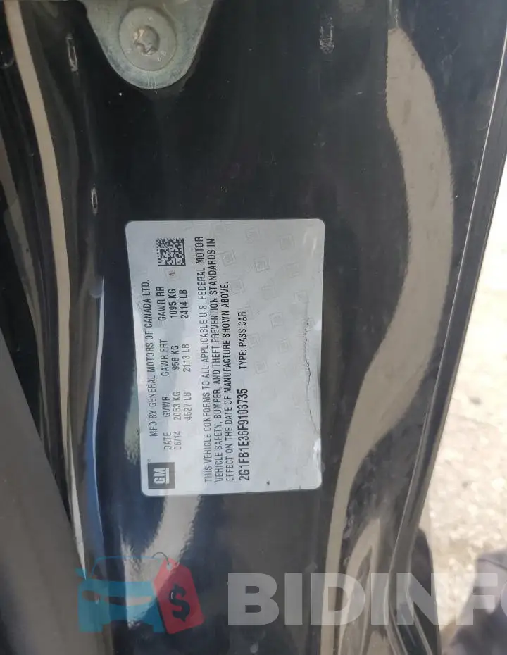 2G1FB1E36F9103735 Photo# 12