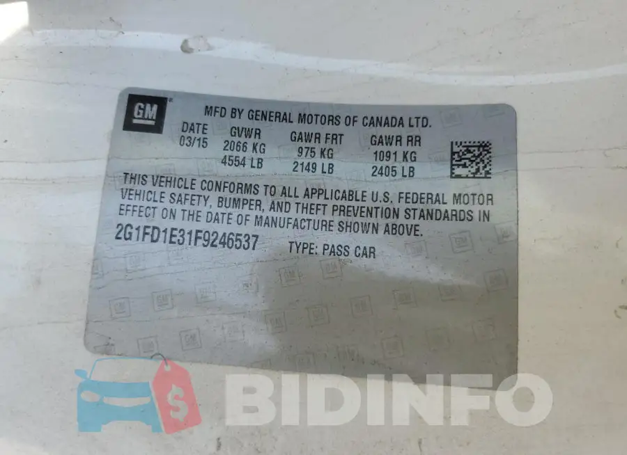 2G1FD1E31F9246537 Photo# 12