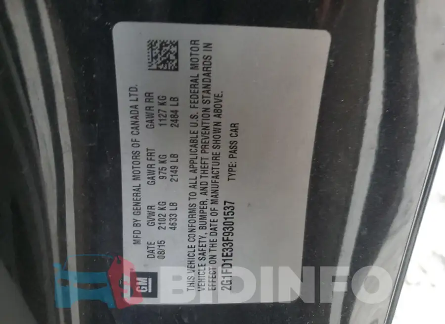 2G1FD1E33F9301537 Photo# 13