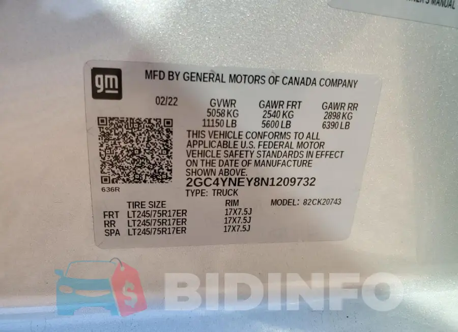 2GC4YNEY8N1209732 Photo# 12