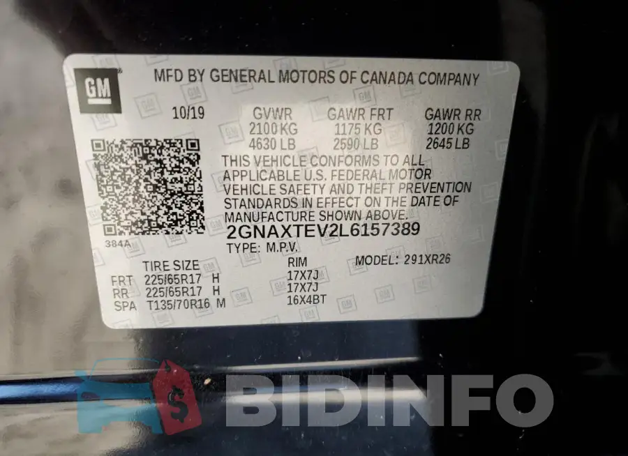 2GNAXTEV2L6157389 Photo# 13