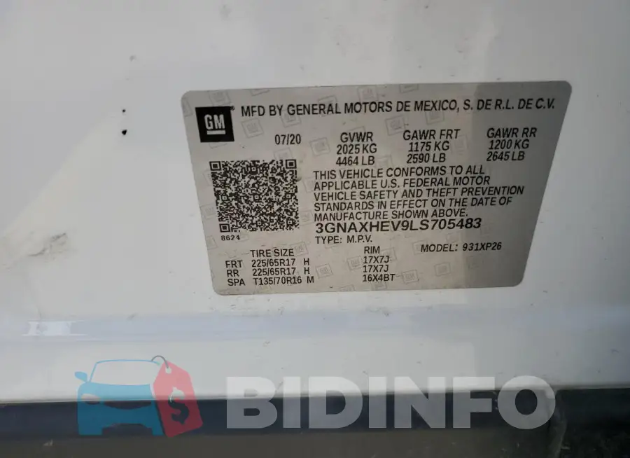 3GNAXHEV9LS705483 Photo# 13