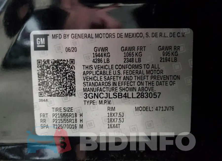 3GNCJLSB4LL283057 Photo# 13