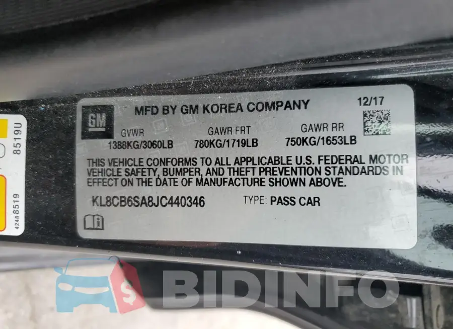 KL8CB6SA8JC440346 Photo# 12