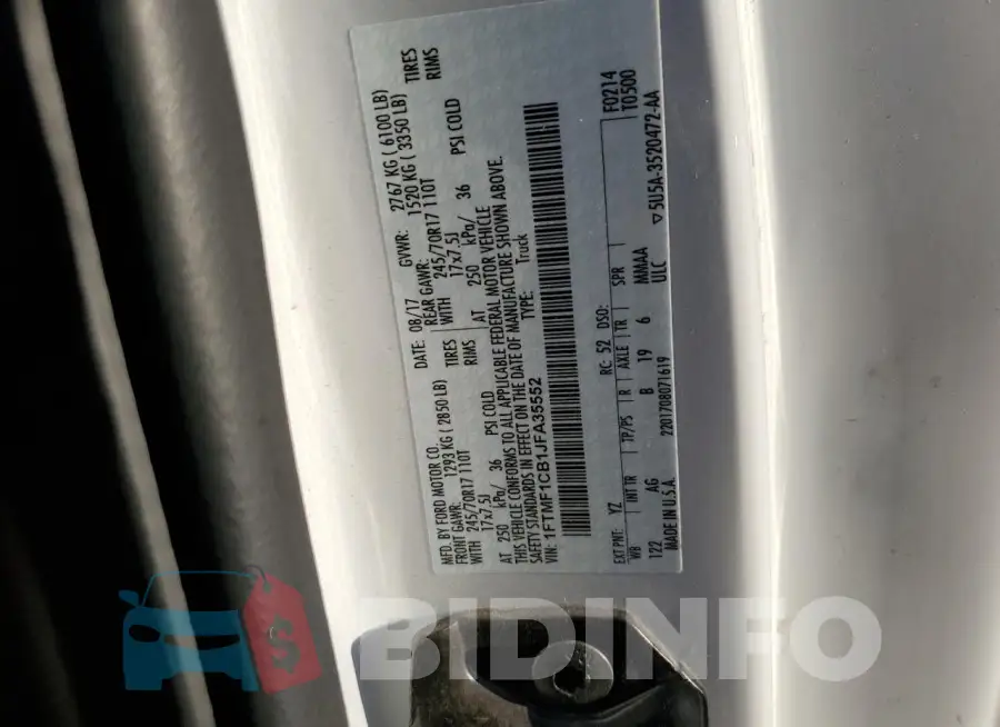 1FTMF1CB1JFA35552 Photo# 12