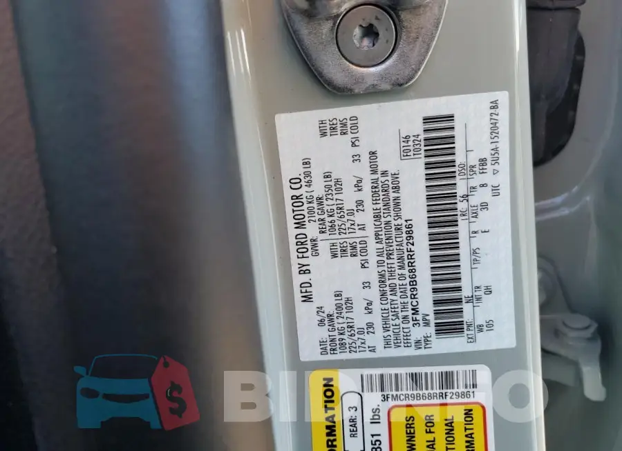3FMCR9B68RRF29861 Photo# 13