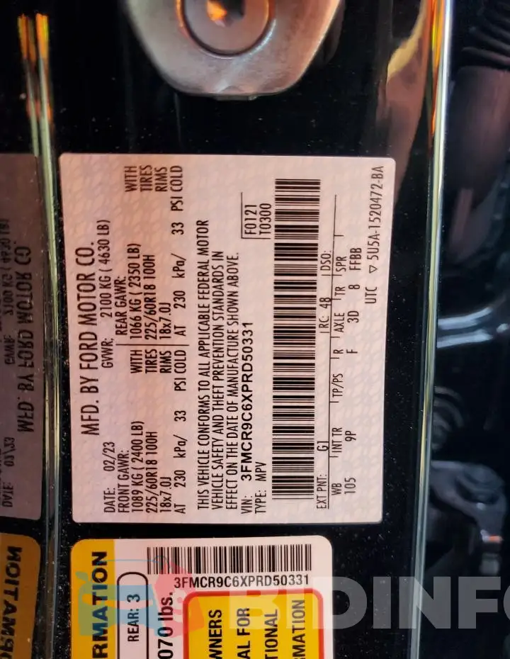 3FMCR9C6XPRD50331 Photo# 14