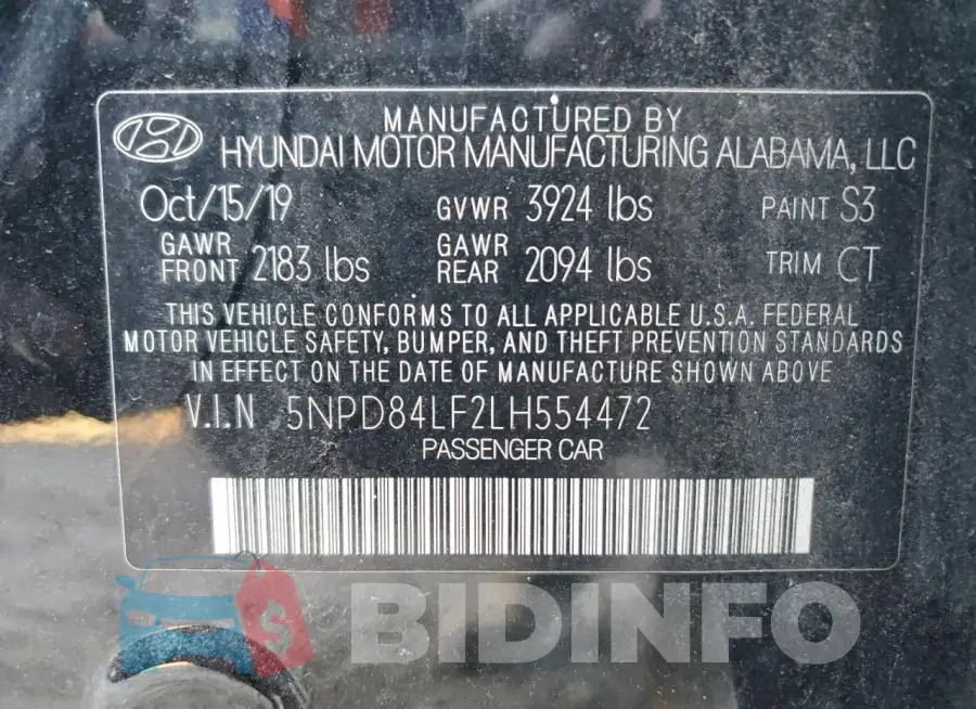 5NPD84LF2LH554472 Photo# 13