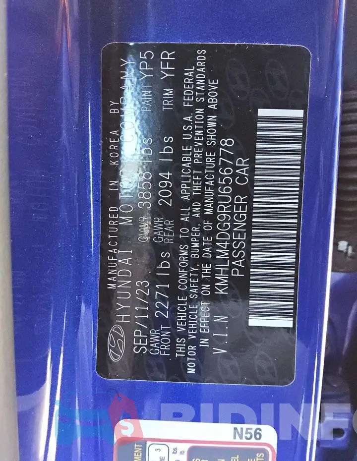 KMHLM4DG9RU656778 Photo# 12