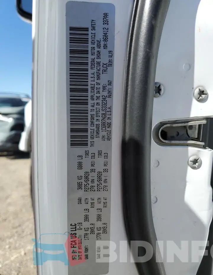 1C6RR7NG8JS332342 Photo# 12