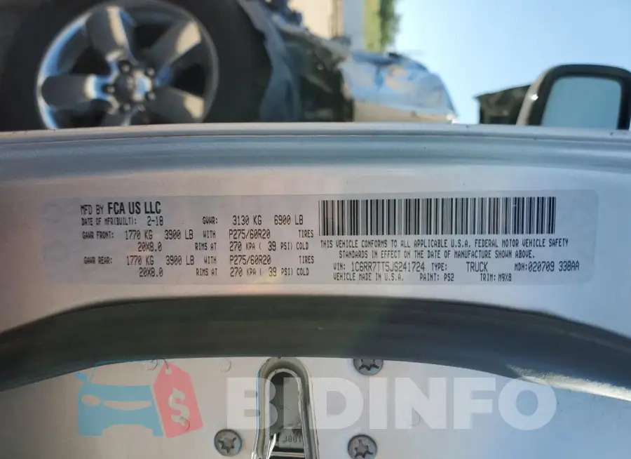 1C6RR7TT5JS241724 Photo# 12