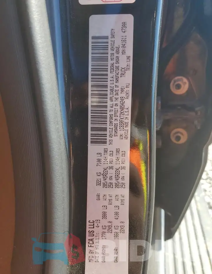 1C6SRFKT2KN854249 Photo# 12